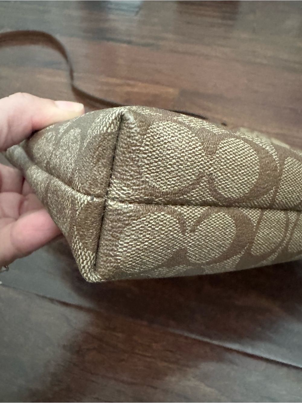 Coach Khaki & Brown Crossbody - Picture 12 of 13